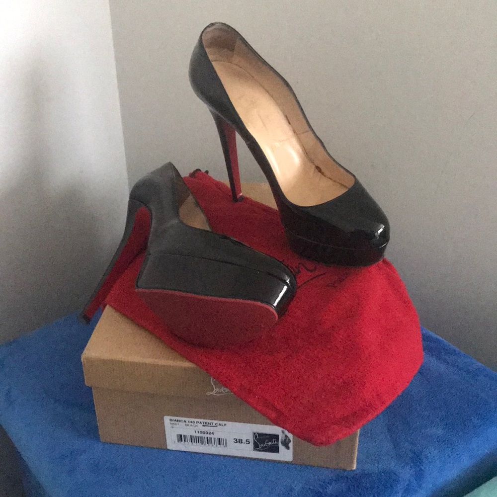 Bianca 140 patent calf leather Christian Louboutin